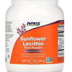 サンフラワーレシチン、 ピュアパウダー、 1ポンド (454 g)