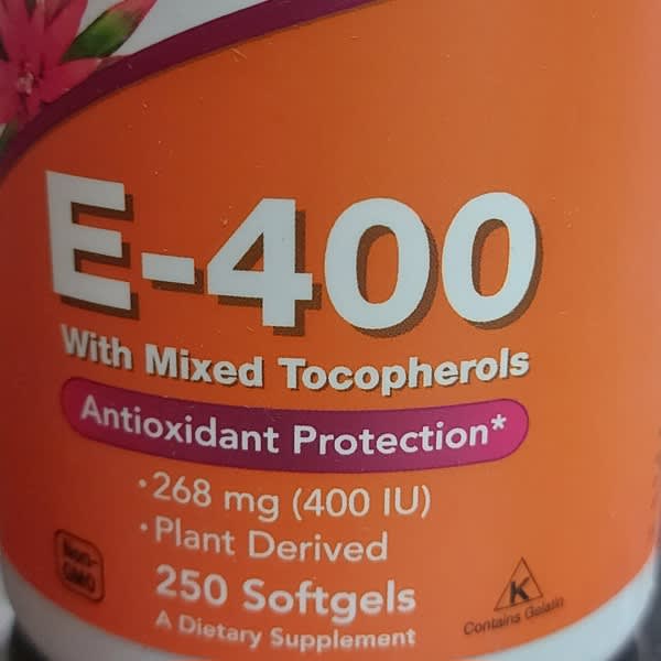 Vitamine E-400 Now Foods (tocophérols Mixtes) - Boîte De 50 Capsules, Neuf Sous Blister