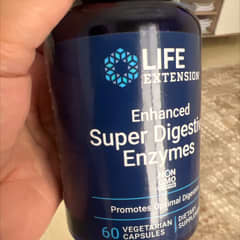 エアリーサイエンス酵素サプリメント Enhanced Super Digestive Enzymes、ベジカプセル60粒