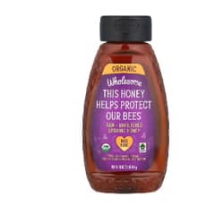 はちみつ 非加熱＋無ろ過オーガニックハチミツ、454g（16オンス）