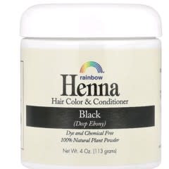 ヘナ、ヘアカラー&コンディショナー、ブラック、4 oz (113 g)
