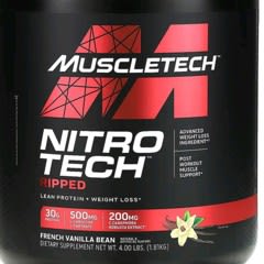 【即日発送】ナイトロテック リップド 4lbs (1.81 kg) Nitro-Tech（ニトロテック）リップド、タンパク質＋体重管理