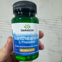 Complément Alimentaire Swanson L-Théanine Suntheanine 100 Mg - Boîte De 60 Gélules - Neuf Scellé