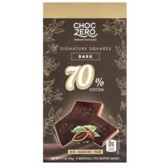シグネチャースクエア、ダークチョコレート、カカオ70％、8枚、90g