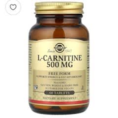 Page 1 - Reviews - Solgar, L-Carnitine, Free Form, 60 Tablets (500 mg per  Tablet) - iHerb