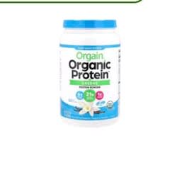 オーガニックタンパク質・緑色食品プロテインパウダー、植物性、バニラ