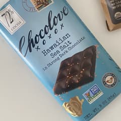 ハワイアン シーソルト イン ストロング ダークチョコレート、90g（3.2