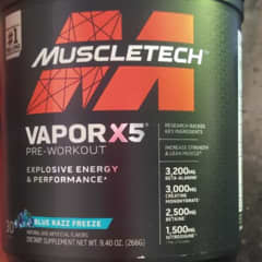 ニューパッケージMUSCLETECH VAPOR X5プレワークアウト Amazon.com: MuscleTech Pre-Workout Powder, Vapor X5 - Sports