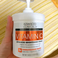 Advanced Clinicals Crème Éclaircissante Vitamine C - Lot De 3 X 454g - Formule Anti-Tâches