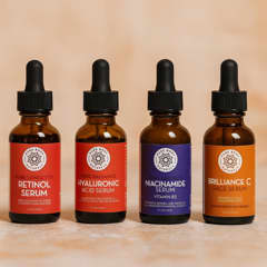 VC Serum 4 & VA Serum セット Facial Serum Set, 4 Piece Set, 1 fl oz (30 ml) Each