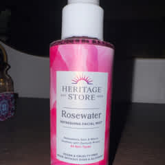 ローズウォーター、アトマイザーミストスプレー、バラの花びら、237ml