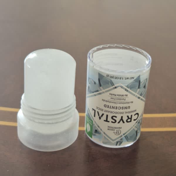 Crystal Body Deodorant Travel Stick – Unparfümiert, 1,5 Oz (Reisegröße)