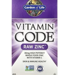 Vitamin Code（ビタミンコード）、未加工亜鉛、ヴィーガン