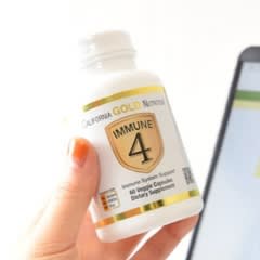 Immune4 環境に負けない体づくりをサポート60粒7つ180粒1つ California Gold Nutrition Immune 4, Immune System Support