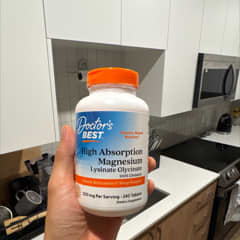 Complément Magnésium Doctor's Best - 240 Comprimés, 200 Mg, Chélaté Haute Absorption, Neuf