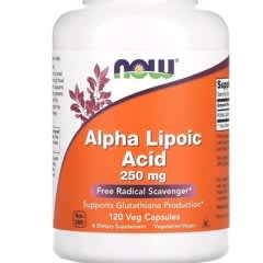 アルファリポ酸、250mg、植物性カプセル120個
