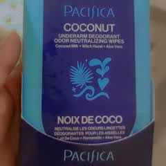 Pacifica Coconut Milk & Essential Oils Underarm Deodorant Wipes - 30ct