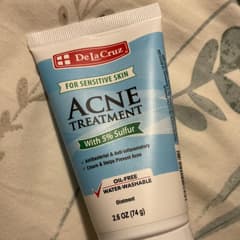 De La Cruz® Acne Treatment for Sensitive Skin with 5% Sulfur 0.21 OZ. (6 g
