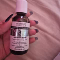 thumbnail image 2 of Advanced Clinicals Puffy Eye Serum – 1.75 Fl Oz Depuffing & Firming Treatment 2 of 5