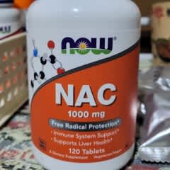 Now Foods - NAC（N-アセチル-L-システイン）1,000mg、タブレット120粒 L-アルギニン、成分量2倍、1,000mg、タブレット120粒