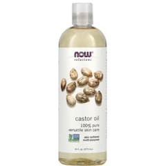 NOW Foods Rizinusöl – 473 Ml, Expeller-gepresst, Naturrein, Für Haut & Haare, Vegan, Ohne Gentechnik
