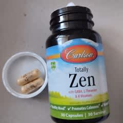 Bulk Complete Zen Capsules, Relaxation Formula With 10 Active Ingredients, KSM-66, Lemon Balm Extract, Inositol, L-Theanine, Pack Of 120, 30 Servings, Packaging May Vary