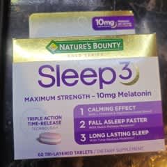 Nature's Bounty, Sleep 3 +, Stress Support, 56 Tri-Layered Tablets