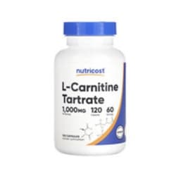Página 1 - Reseñas - Nutricost, Tartrato de L-carnitina, 120 cápsulas (500  mg por cápsula)