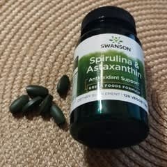 astaxanthin spirulina l carnitine Page 1 - Reviews - Swanson Vitamins, Spirulina & Astaxanthin, 120 Veggie  Tabs