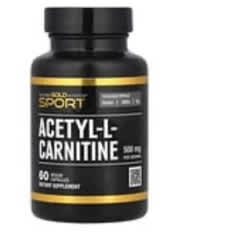 アセチル-L-カルニチン、500mg、ベジカプセル60粒