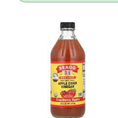 オーガニックアップルサイダービネガー、クランベリーアップル、473ml