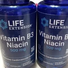 ビタミンB3ナイアシン、500 mg、100カプセル
