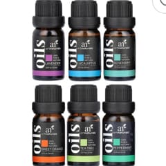 トップ6エッセンシャルオイルセット、6本セット、各10ml（0.33液