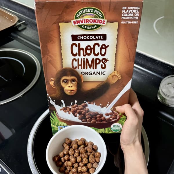 3x10 Inch Register EnviroKidz Organic Choco Chimps Cereal - Gluten