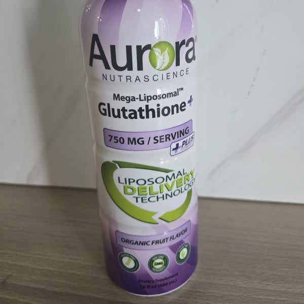 aurora mega liposomal glutathione Aurora Nutrascience Mega-Liposomal Glutathione + Vitamin C - 750 mg Organic  Fruit Flavor, 16 fl oz | Buy Now with Express International Delivery main image 1