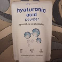 Poudre D'Acide Hyaluronique 100% Pure - Grade Cosmétique & Alimentaire, 10g