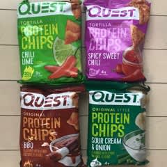 オリジナルスタイルプロテインチップス、BBQ、8袋、各32g（1.1オンス）