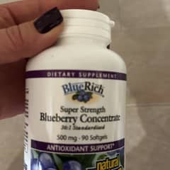 Natural Factors BlueRich - Concentré De Myrtille 500 Mg - 90 Gélules