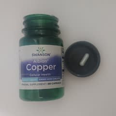 Complément Alimentaire Swanson Chélate De Cuivre 2 Mg - 60 Gélules, Usage Quotidien, Neuf