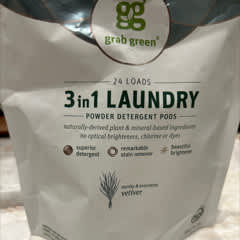 3-in-1洗濯用粉末洗剤ポッド、ベチベル、132回分、2,112g（4ポンド）