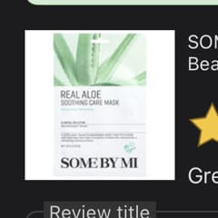 Page 1 - Reviews - SOME BY MI, Real Aloe, Soothing Care Beauty Mask, 1  Sheet, 0.70 oz (20 g) - iHerb