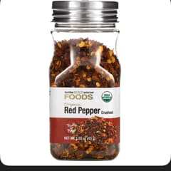 レッドペッパー フーズ、オーガニック粗挽きレッドペッパー、43g（1.55オンス）