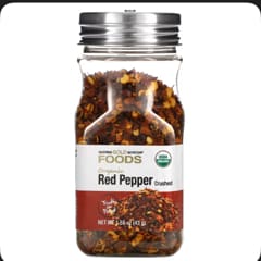 フーズ、オーガニック粗挽きレッドペッパー、43g（1.55オンス）