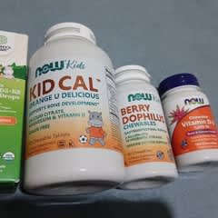 Vitamines Pour Enfants Now Foods Kid Cal - 100 Comprimés - Complément Vitamines Et Minéraux - Neuf