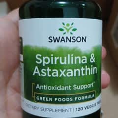 astaxanthin spirulina l carnitine Page 1 - Reviews - Swanson Vitamins, Spirulina & Astaxanthin, 120 Veggie  Tabs