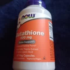 now glutathione 500mg reviews NOW Foods, Glutathione, 500 mg, Reduced Active Form, 120 Veg Capsules, with  Milk Thistle main image 0