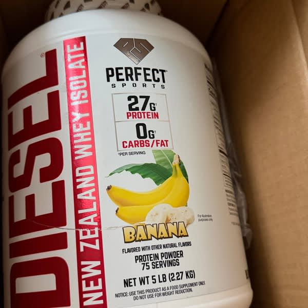 页面1 - 评价- PERFECT Sports, Diesel®，新西兰分离乳清蛋白，香蕉味 