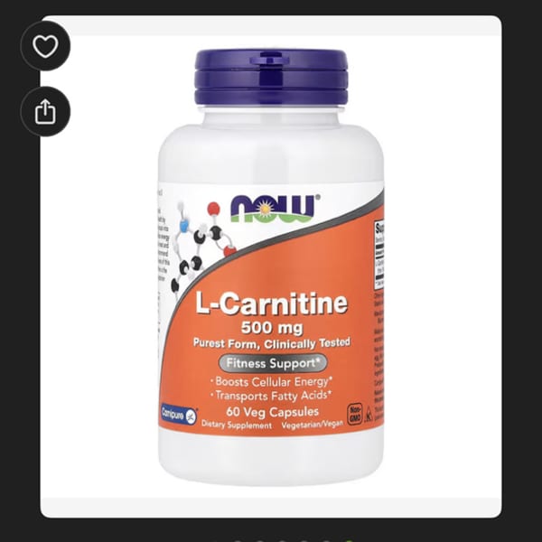 now foods l-carnitine 500mg review Page 1 - Reviews - Foods, L-Carnitine, 500 mg, 60 Veg Capsules __concern:Hyperpigmentation