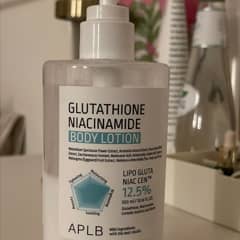 aplb glutathione niacinamide body lotion 300ml reviews Page 1 - - APLB, Niacinamide, Lotion, 10.14 fl oz (300 ml) Massage onto clean skin APLB Tranexamic Acid Niacinamide location-62830280867-outofstock Choose your pack:Pack of 2 (30 tablets)