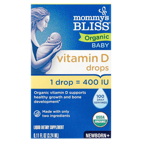 Organic Baby Vitamin D Drops, 400 IU